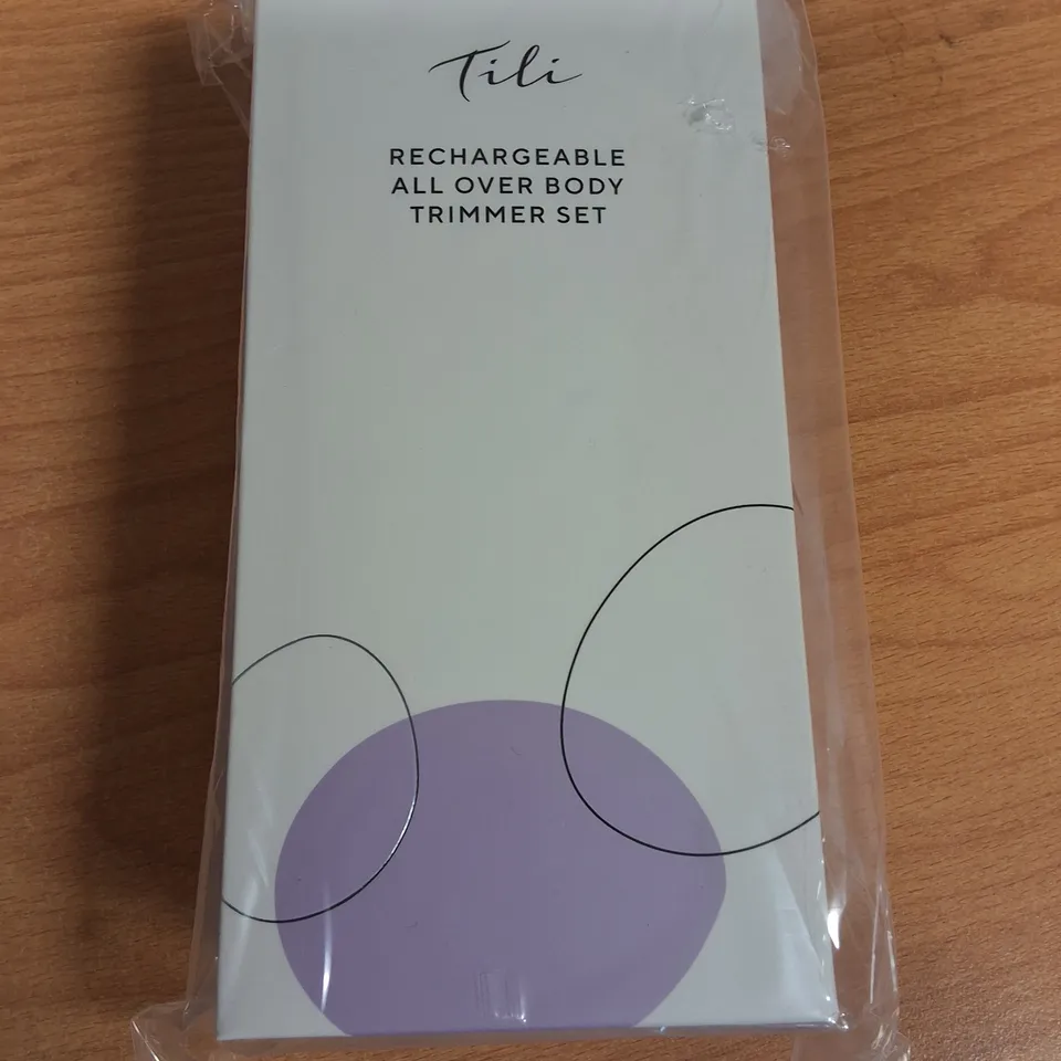 LOT OF 30 BRAND NEW TILI RECHARGABLE ALL OVER BODY TRIMMERS SETS