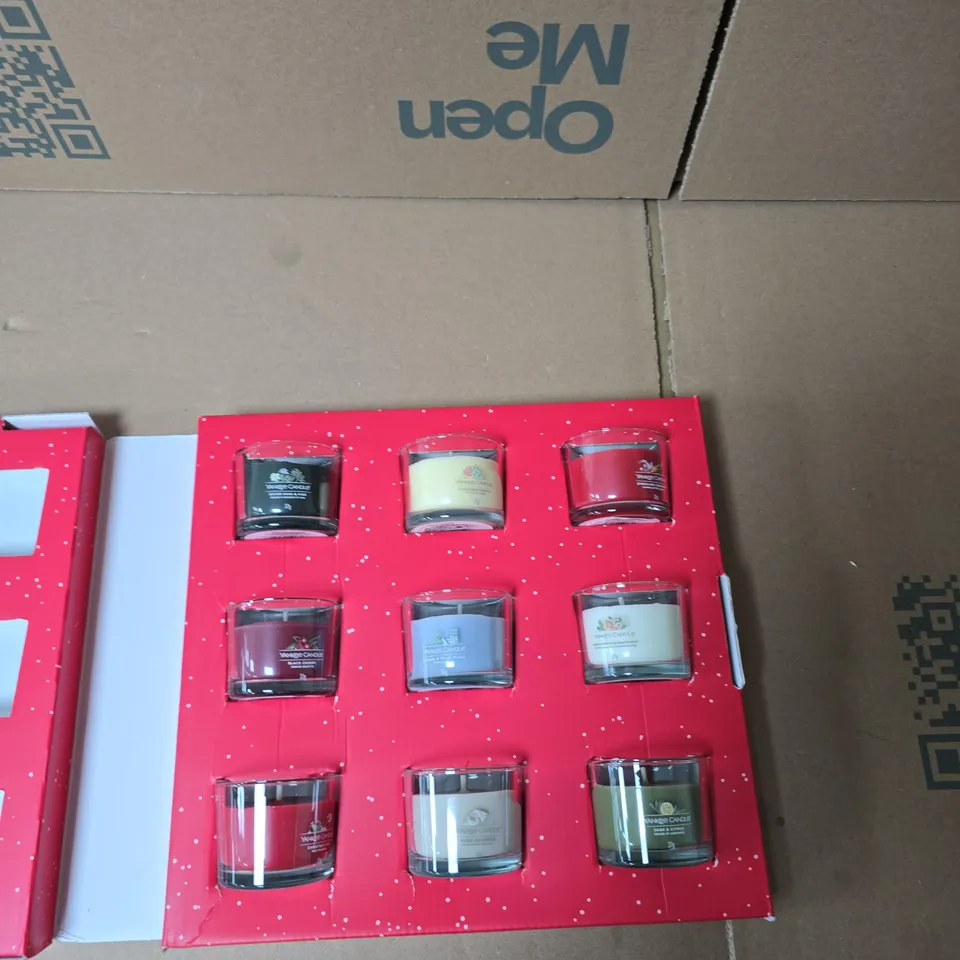 YANKEE CANDLE 9 MINI FILLED VOTIVE CANDLES SET