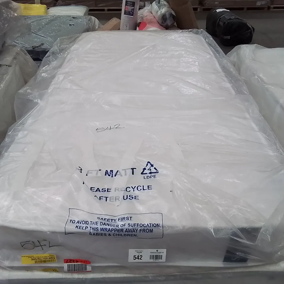 QUALITY BAGGED SERENITY HYBRID COIL AND MEMORY FOAM 90CM SINGLE MATTRESS 
