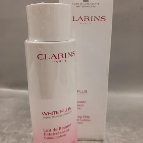 BOXED CLARINS WHITE PLUS MILK LOTION TREATMENT 