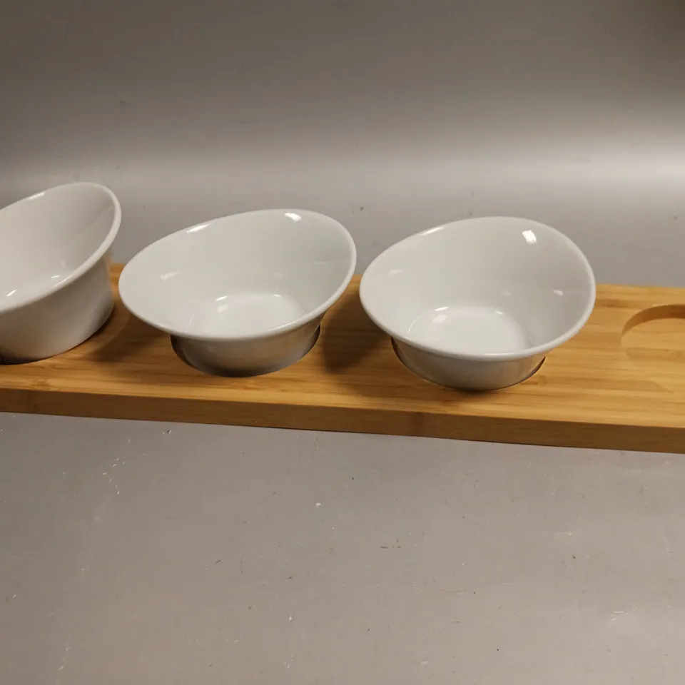 BOXED ZWILLING DIPPING SET WITH BAMBOO WOOD 