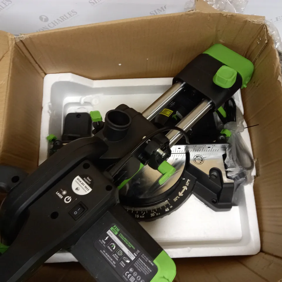 EVOLUTION POWER TOOLS F210SMS SLIDING MITRE SAW
