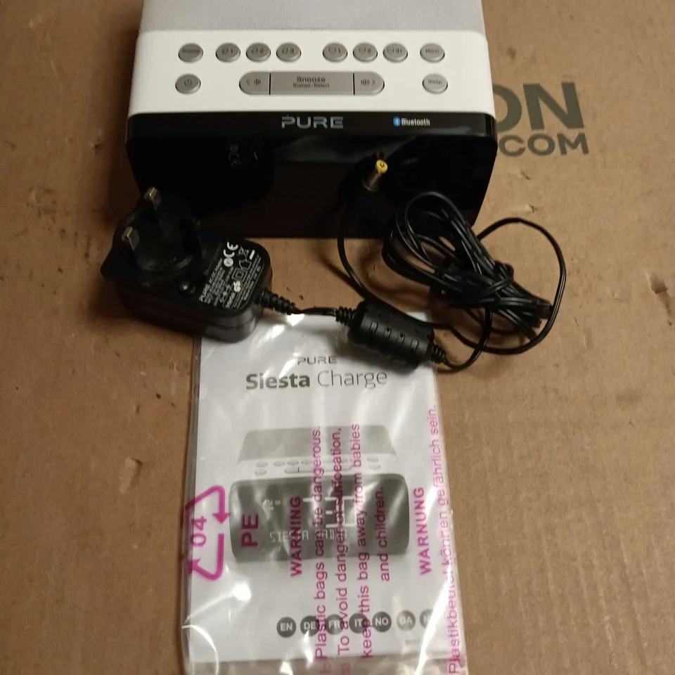 PURE SIESTA CHARGE DIGITAL RADIO ALARM WITH BLUETOOTH
