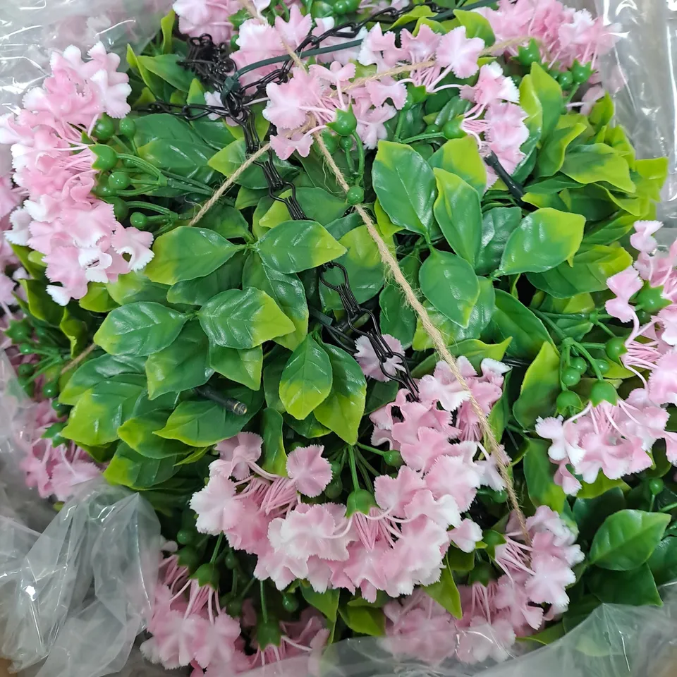 GARDEN REFLECTIONS PRE-LIT FAUX FLORAL CREPE MYRTLE DECOR