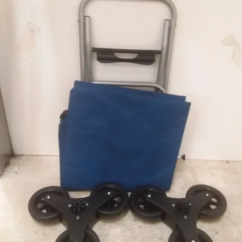 BOXED SHOPPING TROLLEY - BLUE