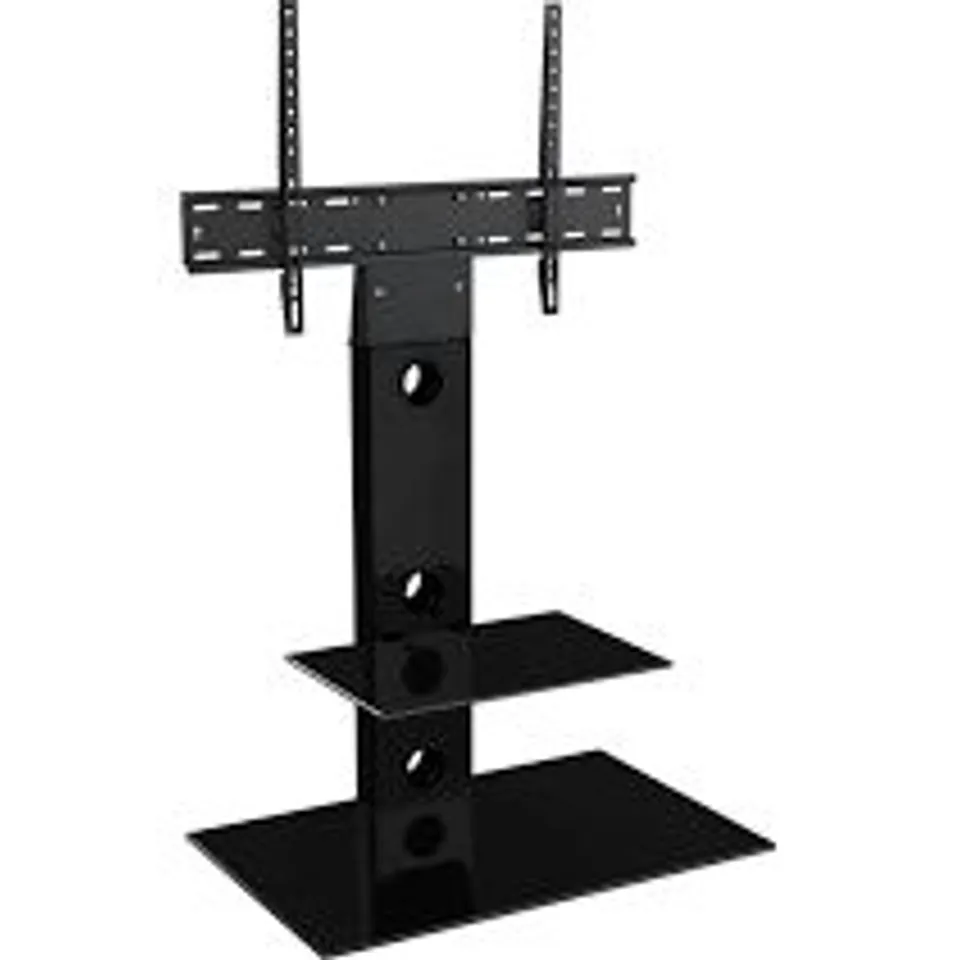 BOXED AVF REFLECTIONS LESINA FSL700LEB TV STAND WITH BRACKET - BLACK (1 BOX)