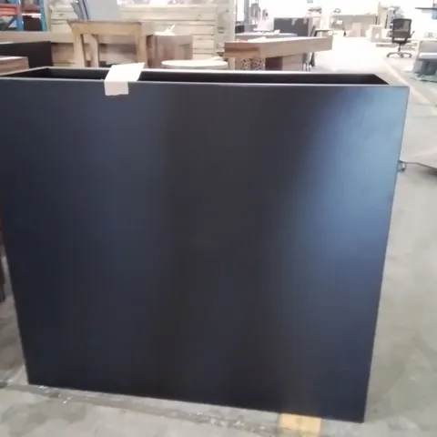GALVANISED MATT BLACK TOUGH PLANTER 90X82CM