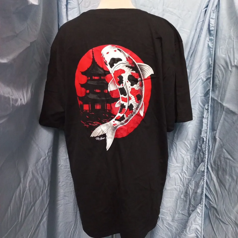 TERREIGN KOI THEMED BLACK T-SHIRT - XL