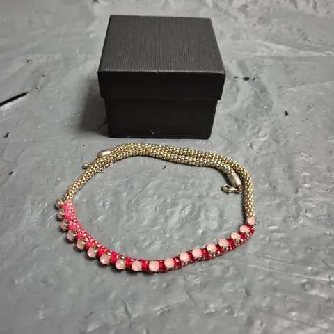 HOT PINK BOHO BRACELET