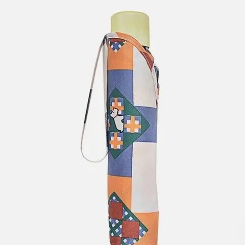 RADLEY PATCHWORK RESPONSIBLE UMBRELLA ~ DIMENSIONS: H23 X W6 X D3.5 CM