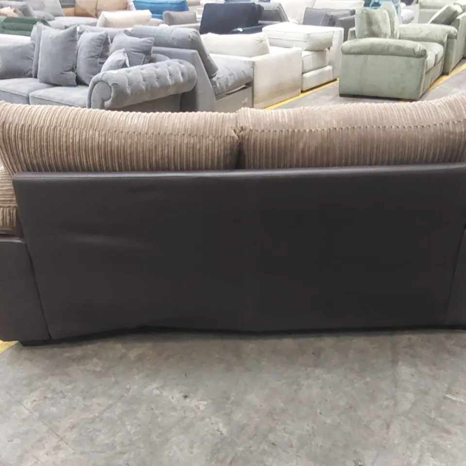 ARMSTRONG 3 SEATER SOFA - BROWN RRP £599