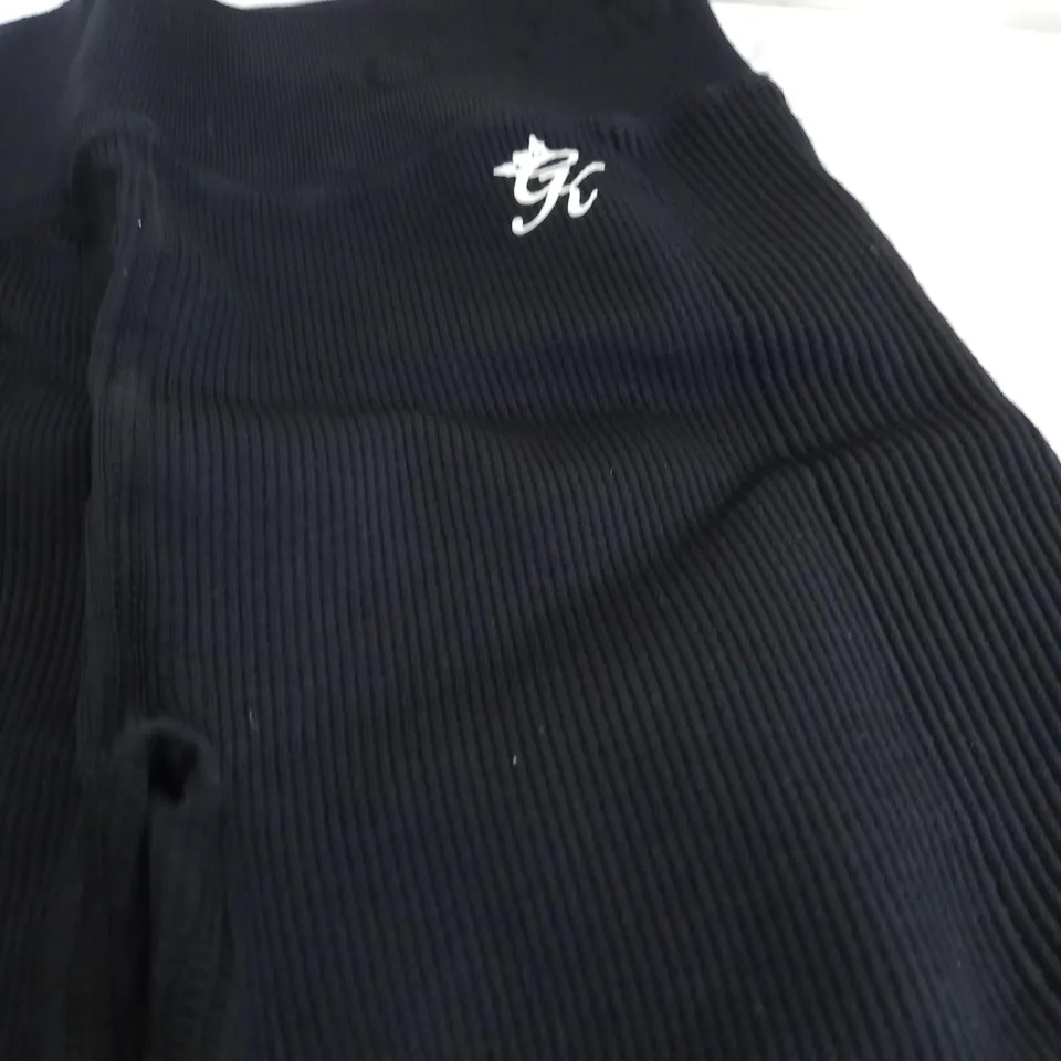 GYMKING LEGGINGS IN BLACK - SIZE 6-8