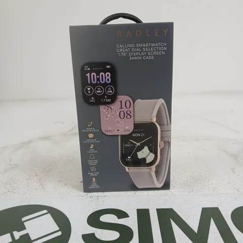 RADLEY LONDON PINK SMART WATCH IN BOX