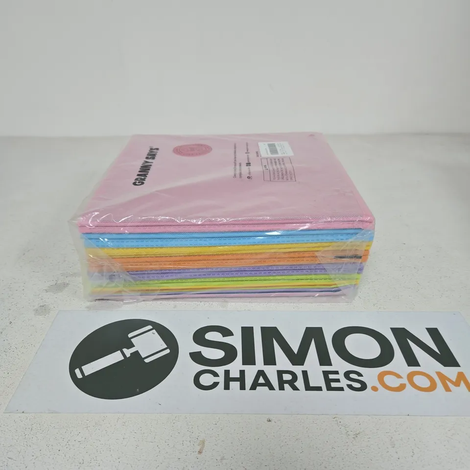 GRANNY SAYS PACK OF 6 STORAGE CUBES ASSORTED COLOURS