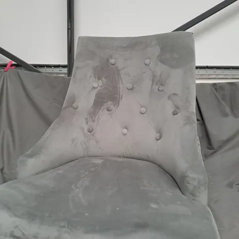 SET OF 2 UNBRANDED LIGHT GREY PADDED SEAT