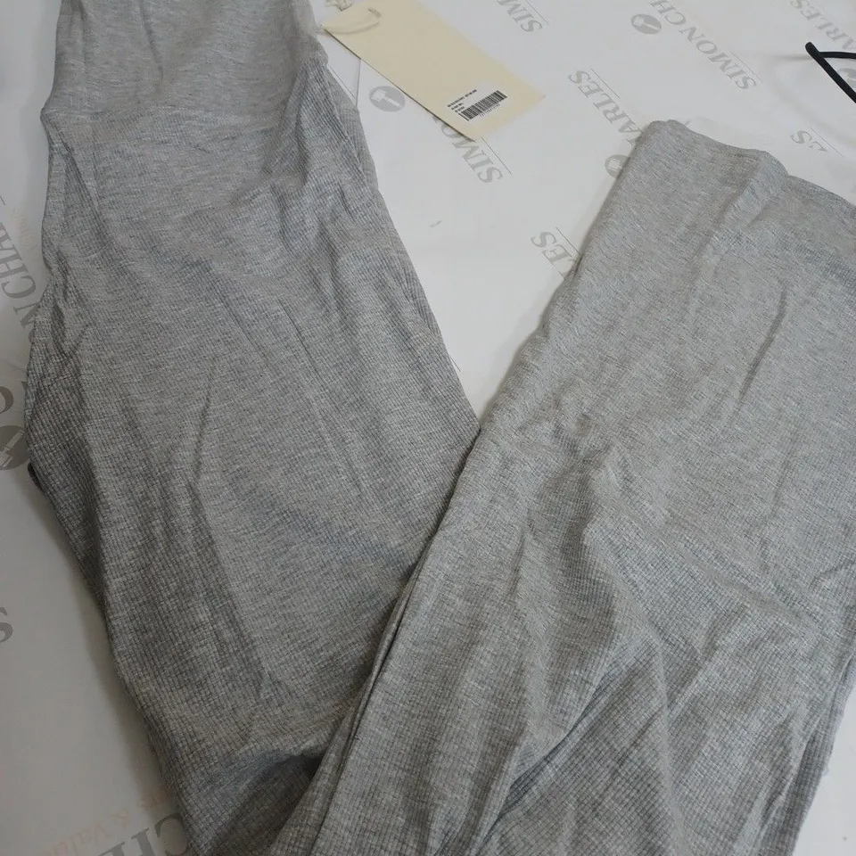 ADANOLA RIB FOLD OVER PANTS - GREY - SIZE UNSPECIFIED