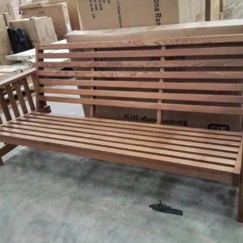 LARGE WOODEN GARDEN BENCH