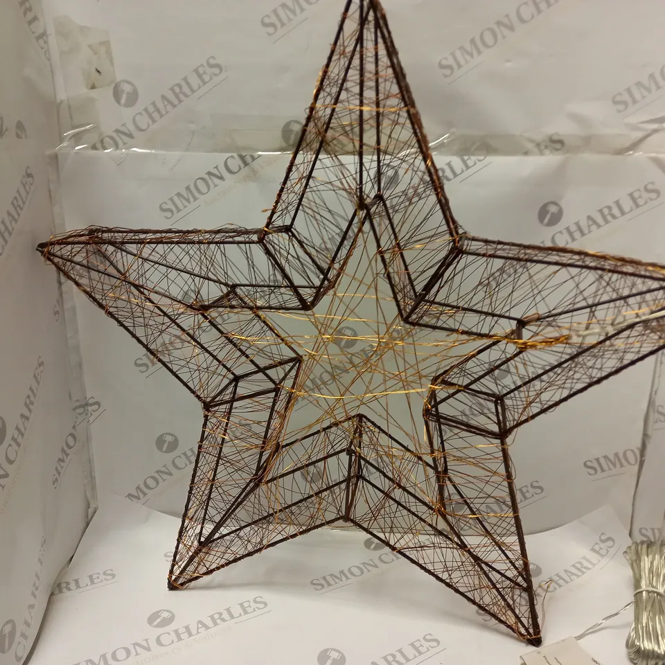 BOXED INDOOR 58cm STAR LIGHT PURE & WARM WHITE LEDS