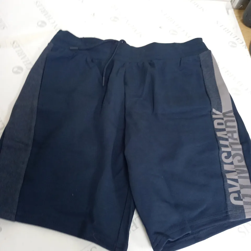 NAVY BLUE GYMSHARK SHORTS SIZE S