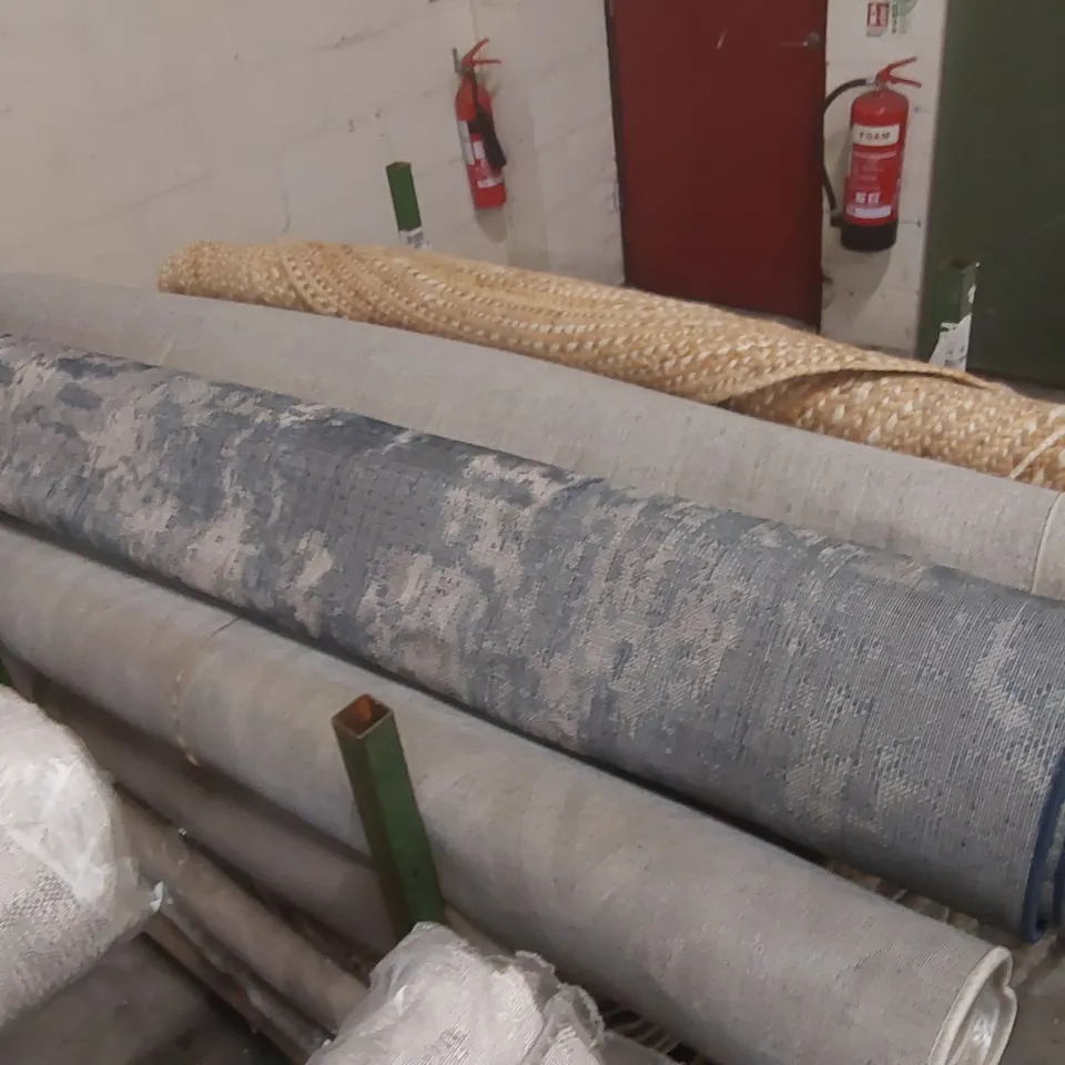 STILLAGE CONTAINING APPROXIMATELY  25x ASSORTED DESIGNER RUGS - STILLAGE NOT INCLUDED