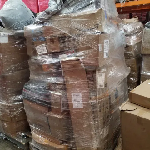 PALLET CONTAINING ASSORTED PRODUCTS INCLUDING ELECTRIC FOOD PROCESSOR, FOAM WALL STONE EFEFFECT TILES & STORAGE RACK
