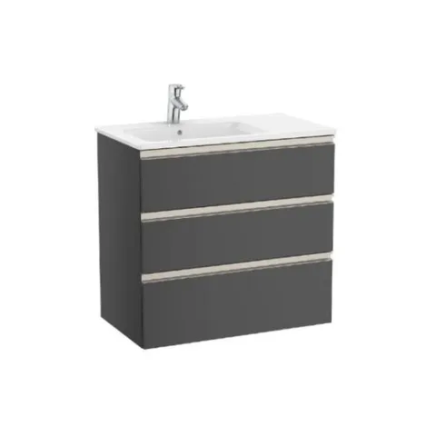 BRAND NEW BOXED ROCA THE GAP 3 DRAWER WALL HUNG VANITY UNIT - ANTHRACITE