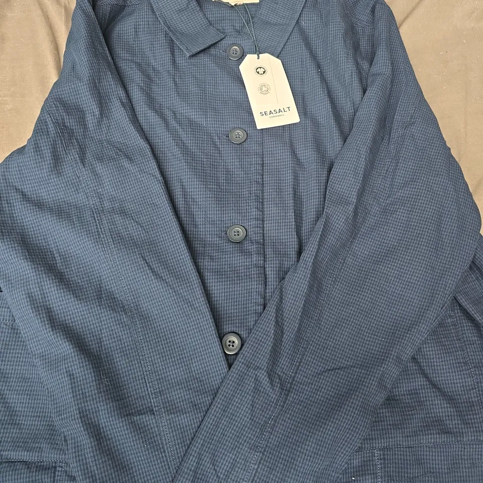 SEASALT CORNWALL CARNON DOWNS JACKET IN NAVY SIZE UK 16