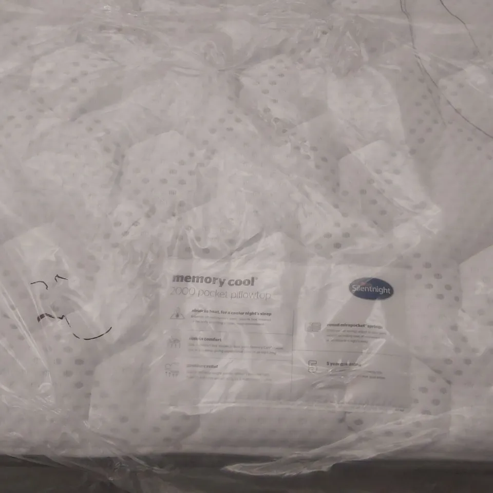 QUALITY BAGGED SILENTNIGHT MEMORY COOL 2000 POCKET PILLOWTOP 6FT SUPERKING MATTRESS