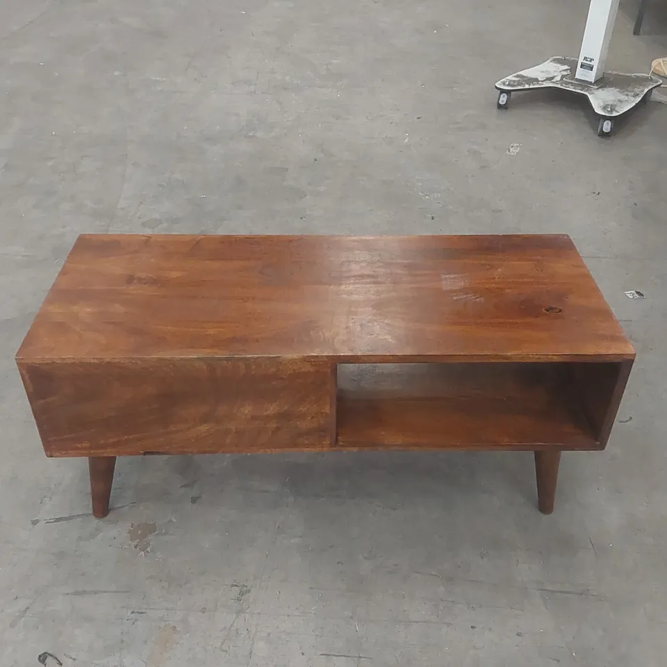 CITLALI SOLID WOOD COFFEE TABLE WITH STORAGE