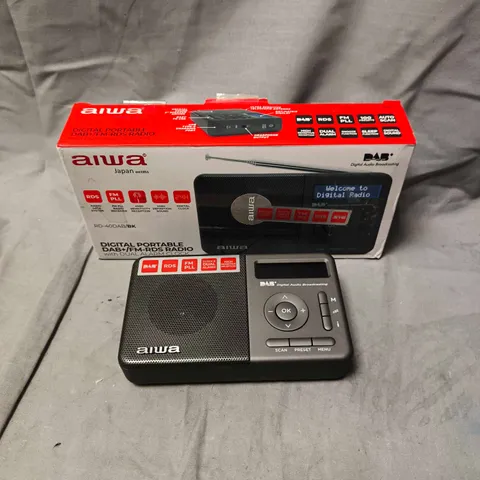 AIWA DIGITAL PORTABLE DAB+/FM RADIO – BLACK (RD-40DAB/BK)