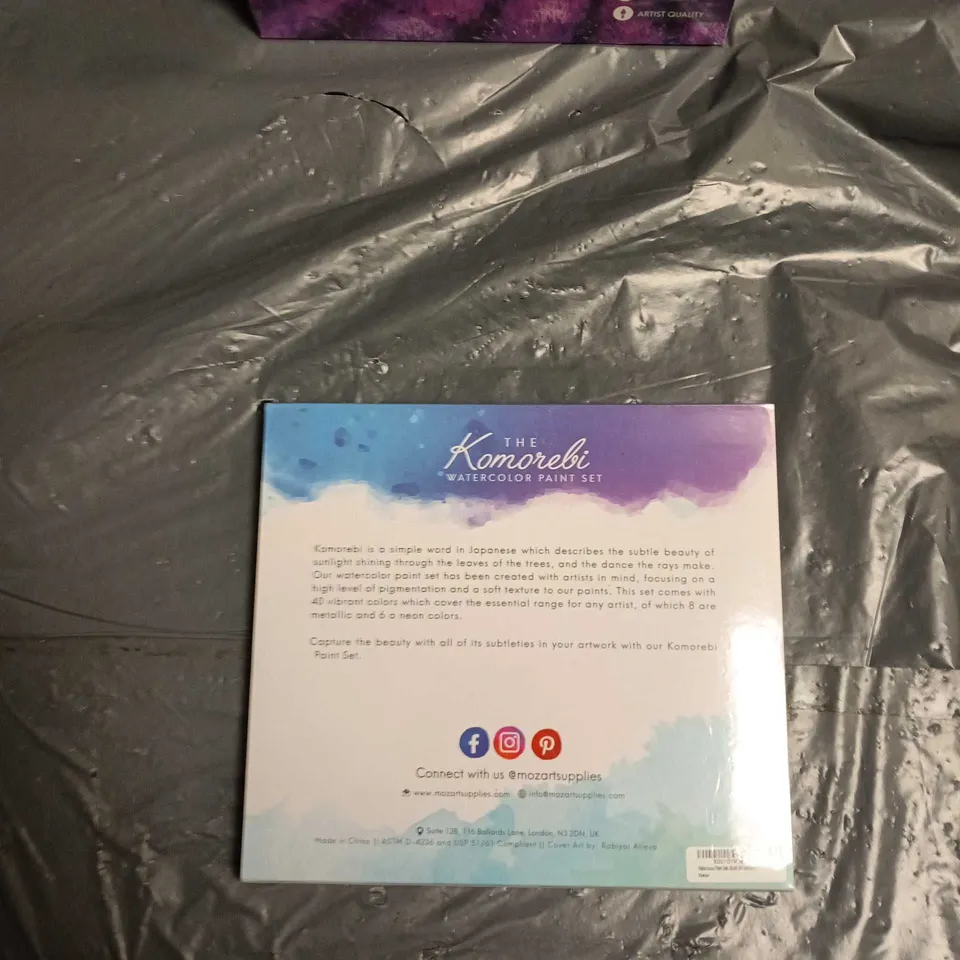 6x MOZART KOMOREBI WATERCOLOUR PAINT SET – 40 COLOURS, JAPANESE STYLE, ARTIST QUALITY (BOXED)