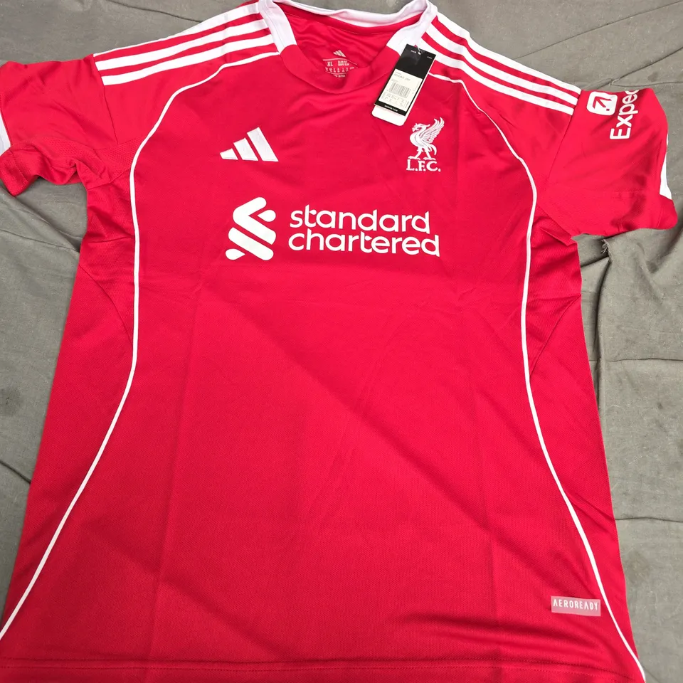 ADIDAS LIVERPOOL FC JERSEY – RED, XL SLIM FIT
