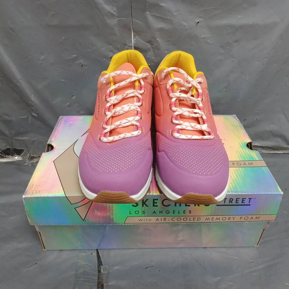 BOXED WOMENS SKECHERS AIR COOLED MEMORY FOAM TRAINERS SIZE 7