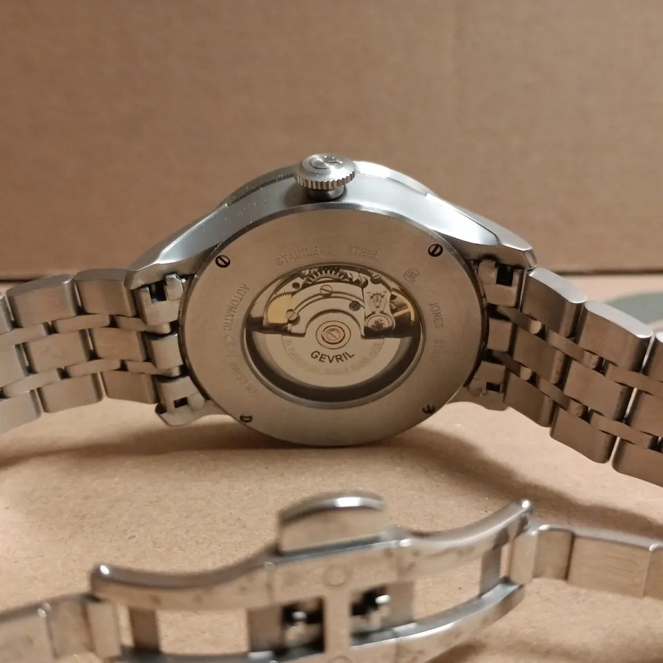 GEVRIL JONES ST. 2100 SWISS AUTOMATIC SELLITA SW200 WATCH