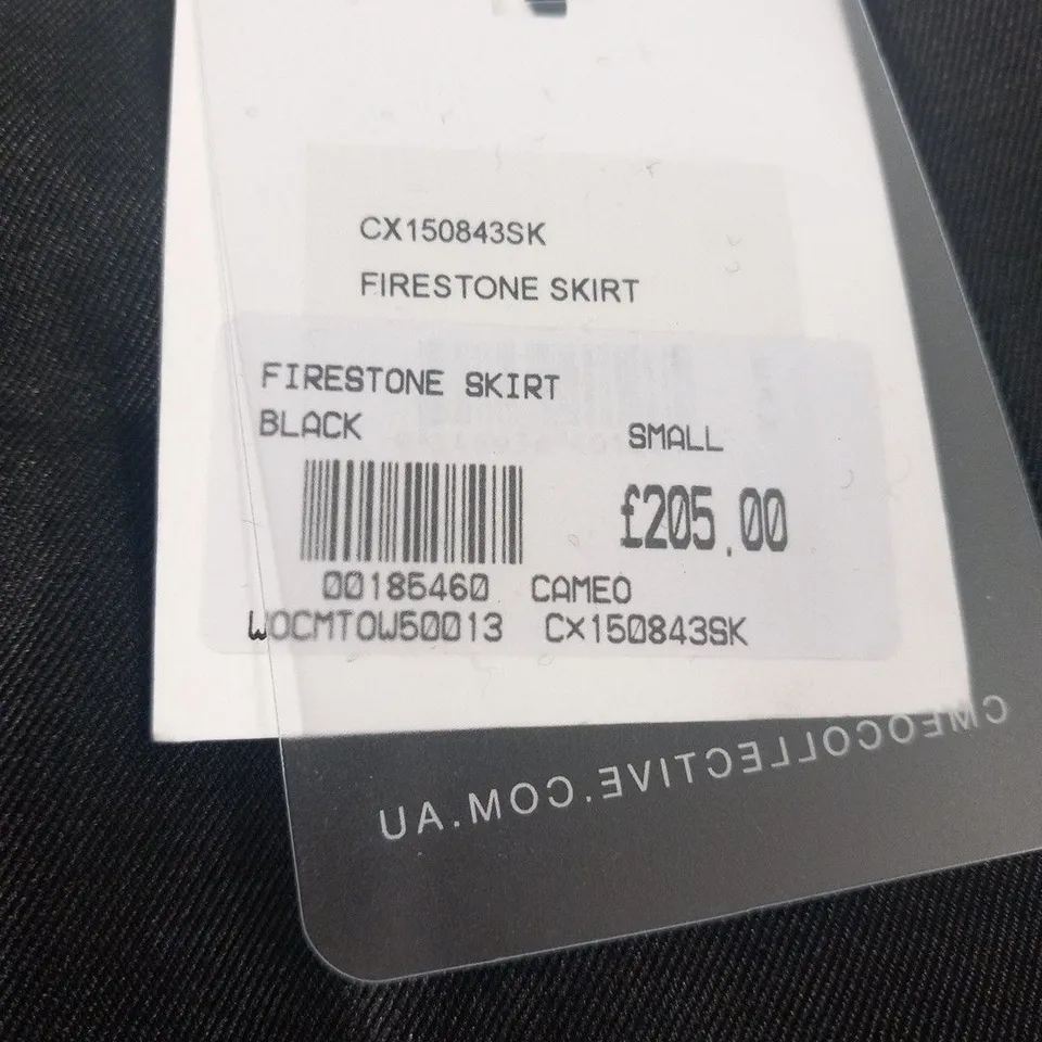 C/MEO COLLECTIVE FIRESTONE BLACK SKIRT SIZE SMALL
