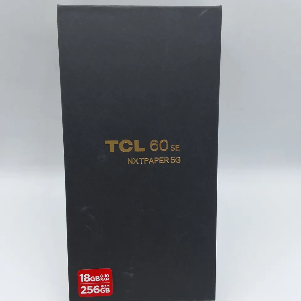 BOXED TCL 60 SE NXTPAPER 5G 8+10TB RAM 256GB ROM IN SPACE GREY