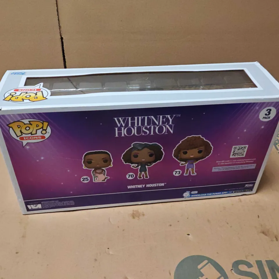 FUNKO POP! ICONS WHITNEY HOUSTON 3-PACK VINYL FIGURES