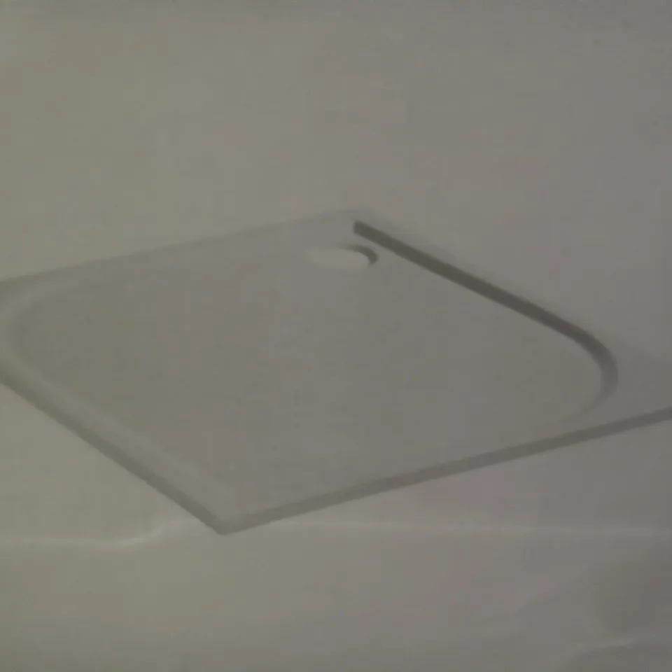 BOXED GOODHOME LIMSKI SLIM SHOWER TRAY 90×90CM WHITE RESIN 