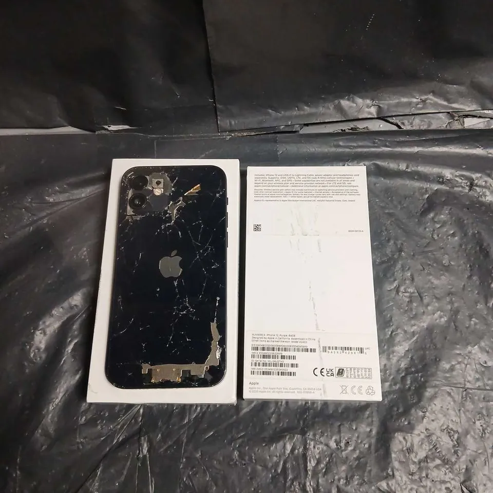 APPLE IPHONE SMARTPHONE – BLACK, BOXED (VERIFY MODEL)