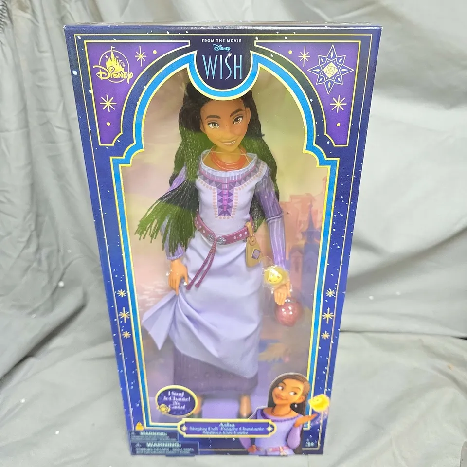 DISNEY WISH PRINCESS DOLL – PURPLE GOWN, BOXED 