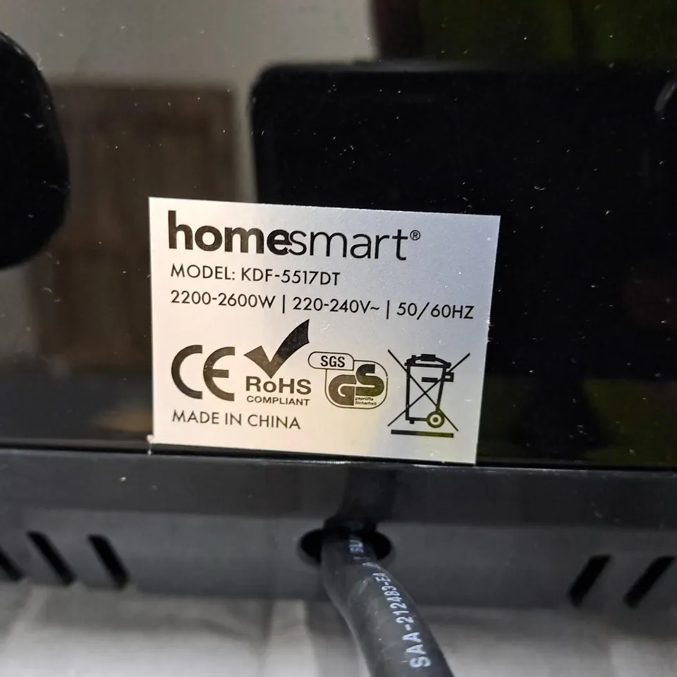 HOMESMART KDF-5517DT COUNTERTOP OVEN, 2200–2600W, BLACK