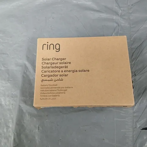 RING SOLAR CHARGER BATTERY DOORBELL - BOXED 