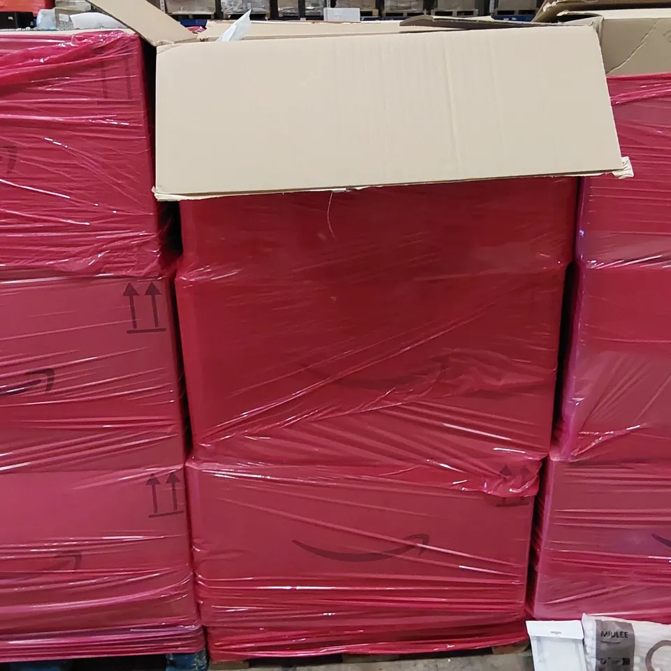 PALLET OF ASSORTED ITEMS INCLUDING: WOMEN'S CLOTHING, HATS, FIRST AID KIT, LED CHRISTMAS LIGHTS, BRACELET KIT, TOOTHPASTE SQUEEZER, PHONE CASE, SOCKS