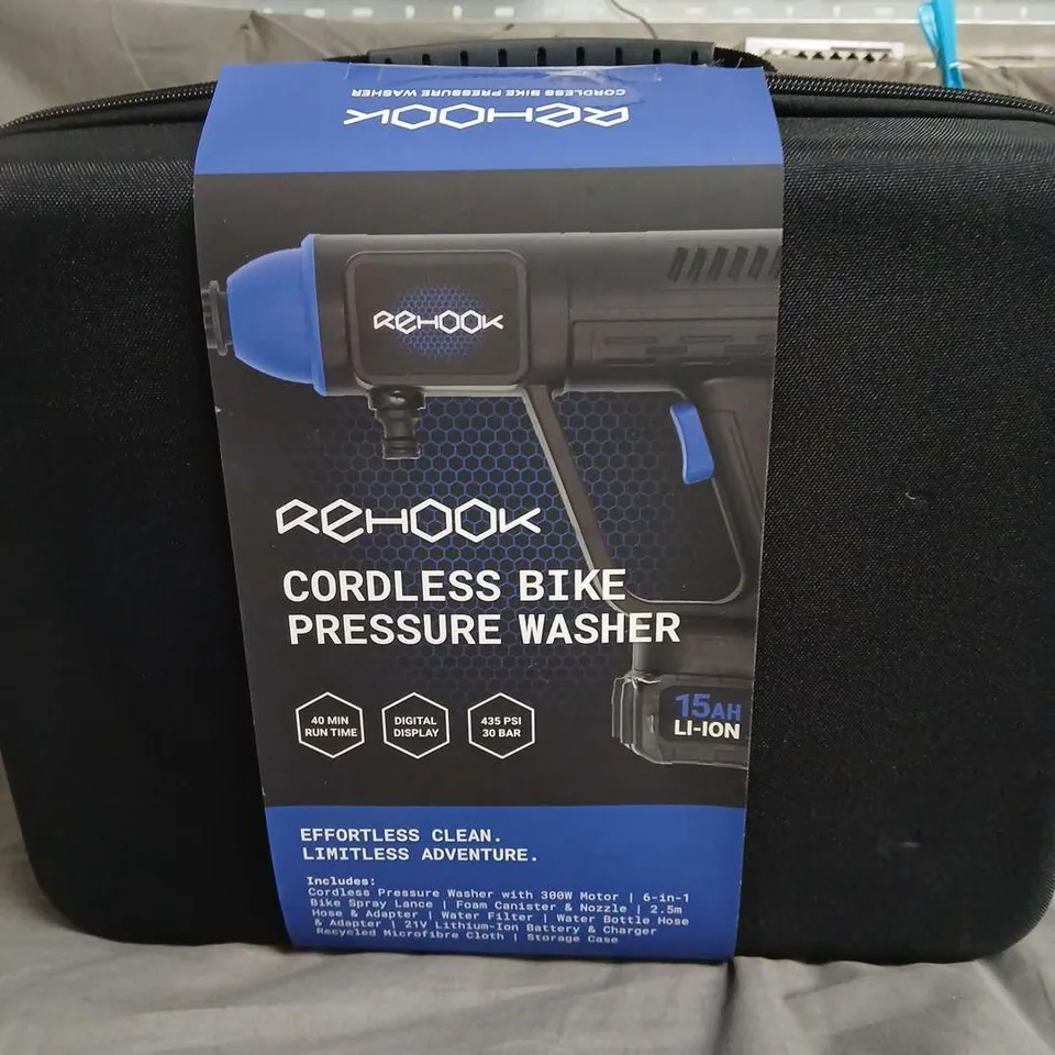 REHOOK CORDLESS BIKE PRESSURE WASHER 