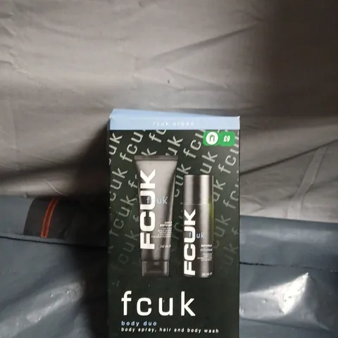FCUK BODY DUO: BODY SPRAY & HAIR & BODY WASH – BOXED