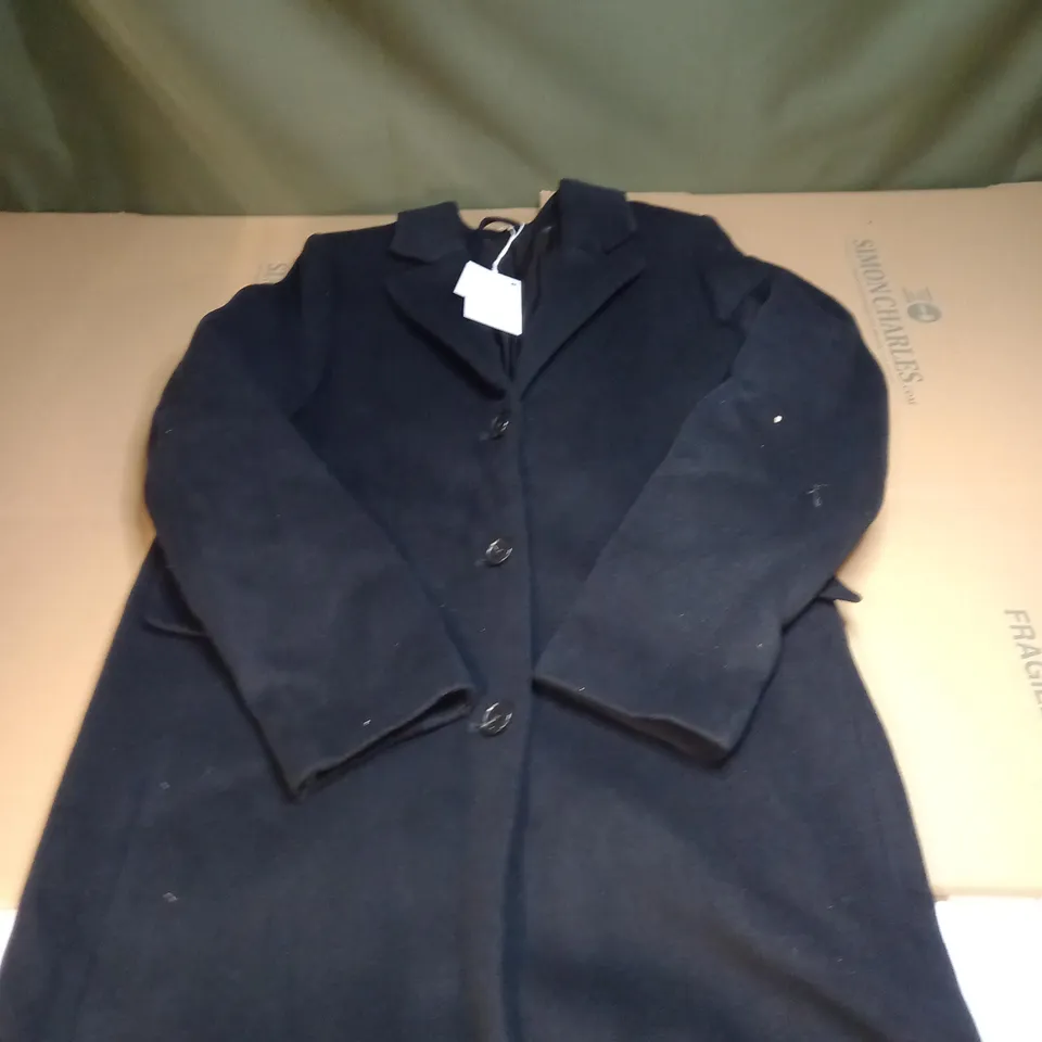 LONG BUTTON TRENCH COAT SIZE UNSPECIFIED
