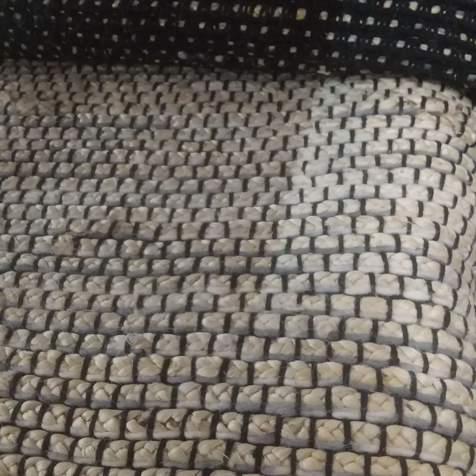 TIMBERVILLE JUTE BEIGE ANTHRACITE RUG - 160 X 320CM