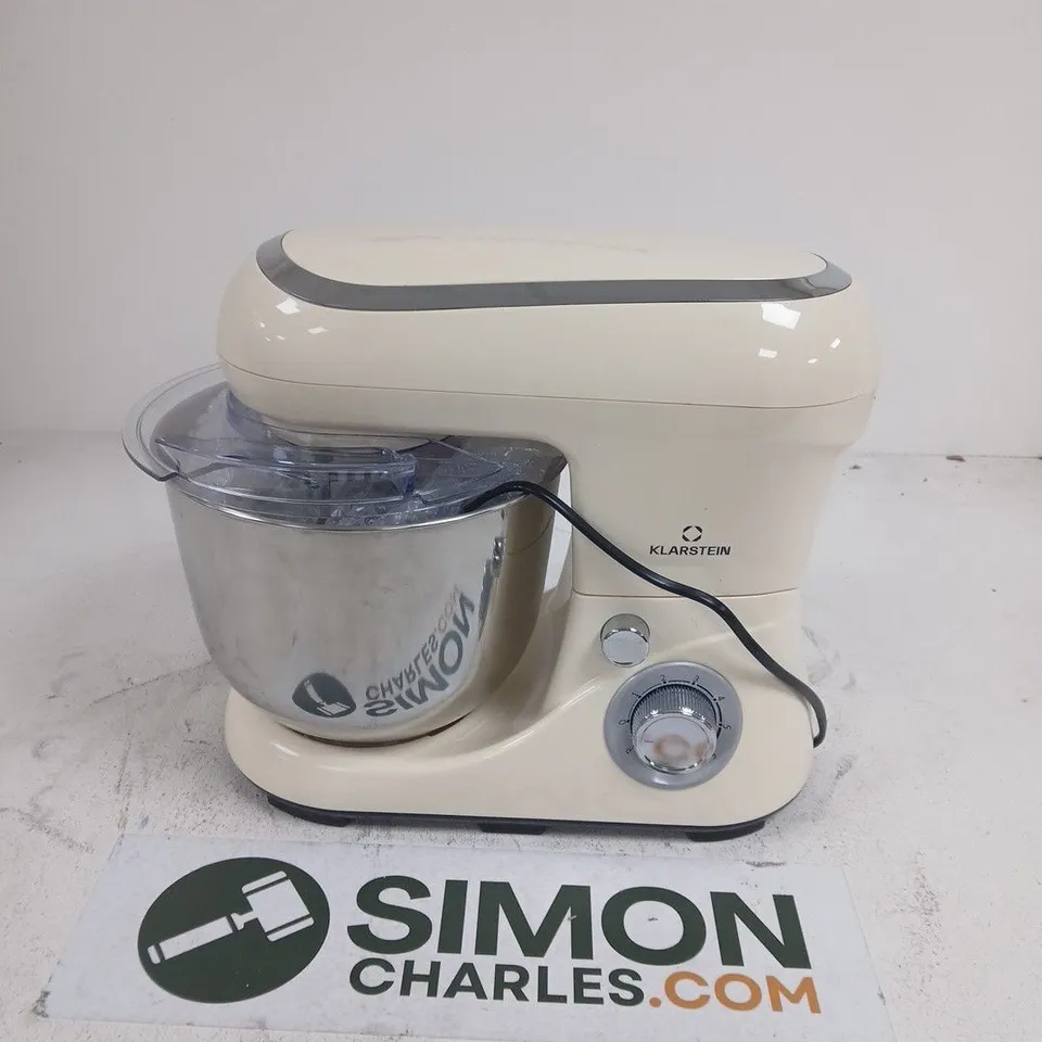 KLARSTEIN STAND MIXER, CREAM WITH STAINLESS STEEL BOWL