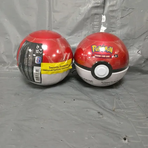 PAIR OF SEALED POKEMON TRADING CARD GAME POKE BALL TINS