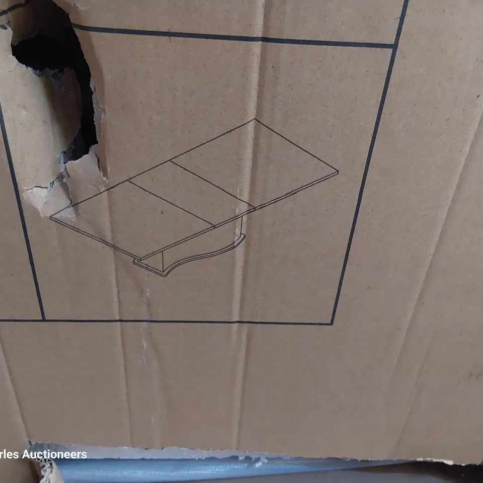 BOXED DESIGNER MONTE CARLO EXTENDING DINING TABLE SLATE 2 BOXED